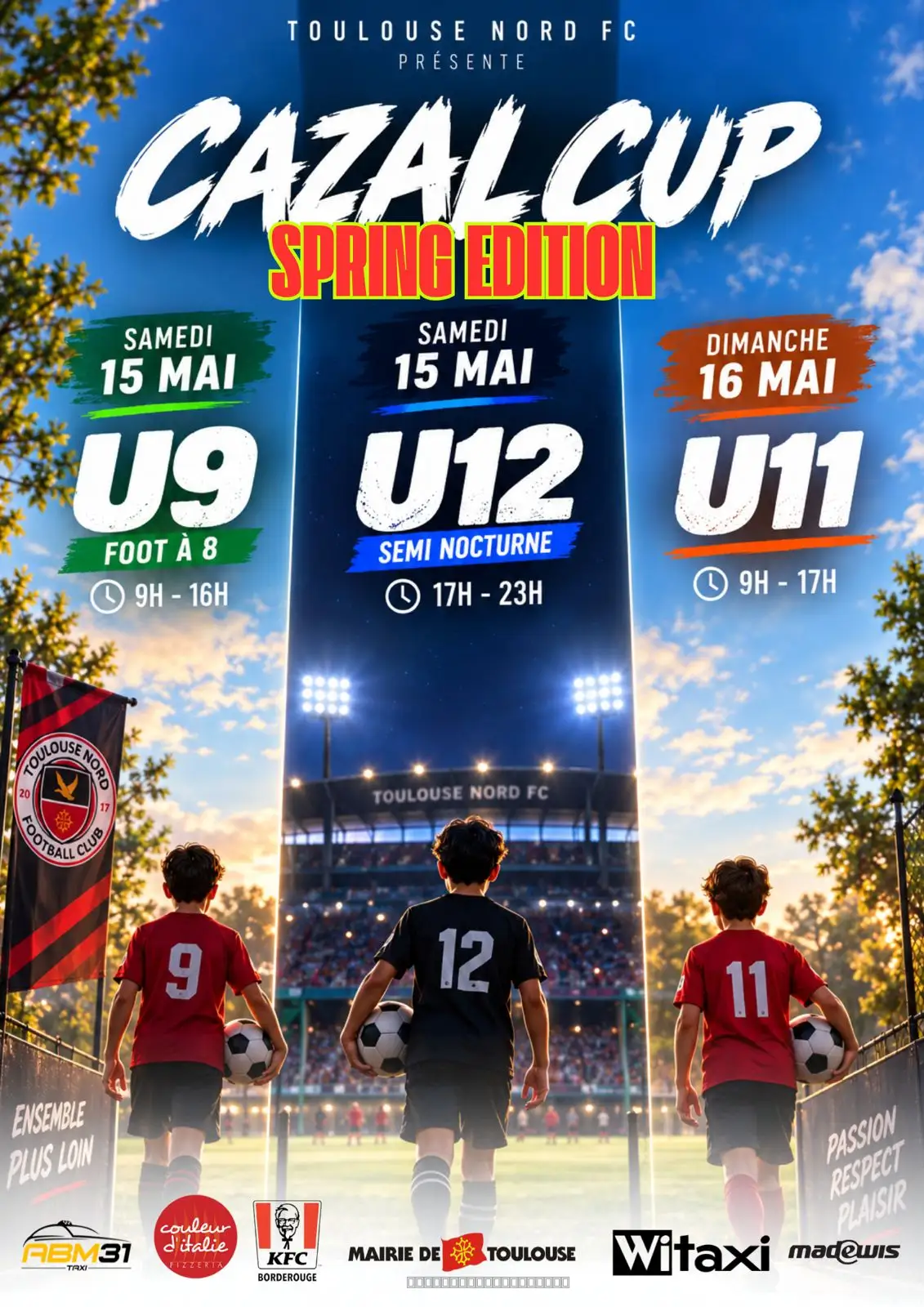Plaquette du tournoi CAZAL CUP