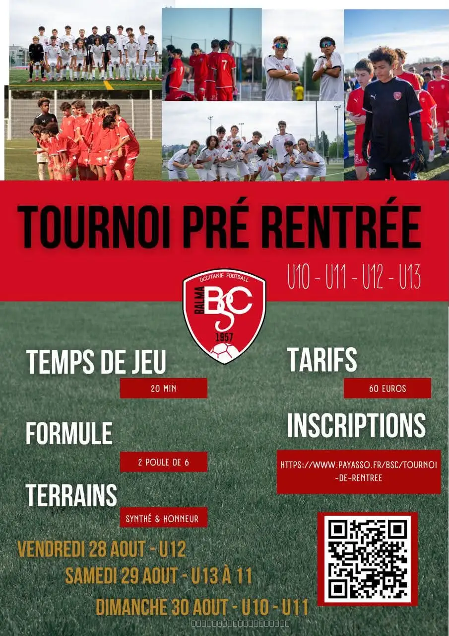 Plaquette du tournoi TOURNOI PRÉ-RENTRÉE